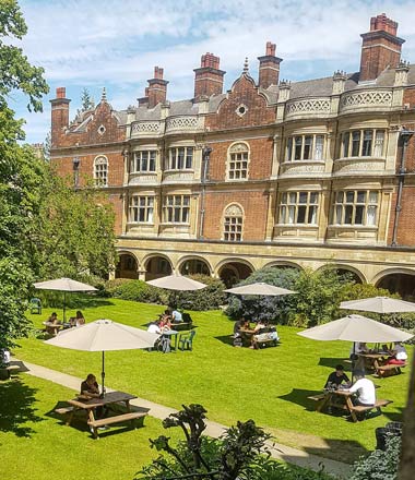 Sidney Sussex College (above)